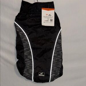 Black Reflective Dog Jacket by